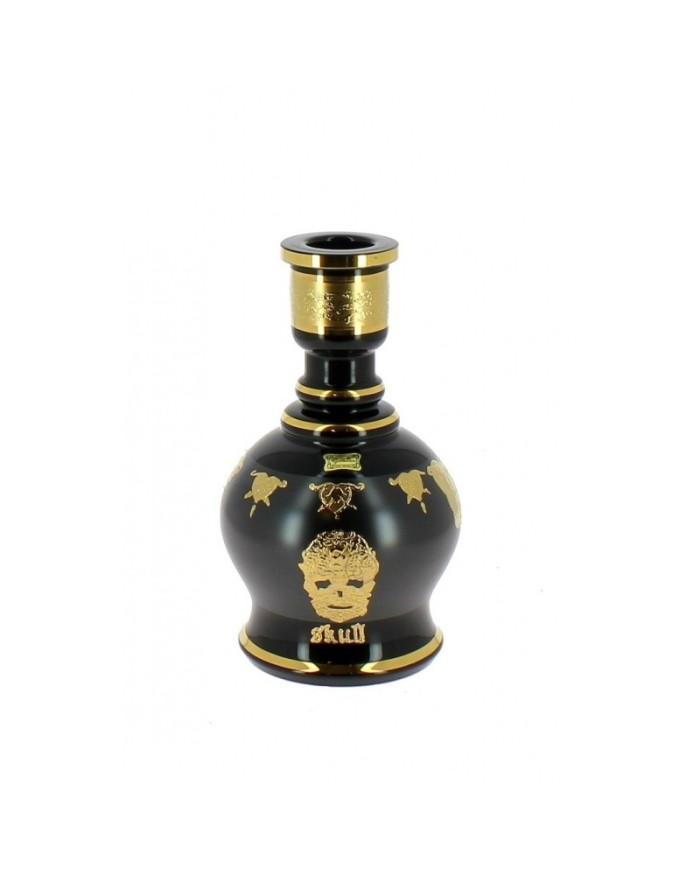 VASE SKULL EGERMAN BLACK AND GOLD 2 VASE SKULL EGERMAN BLACK AND GOLD 2